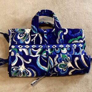 Vera Bradley Trifold Travel Hanging Makeup/Toiletries Bag like new